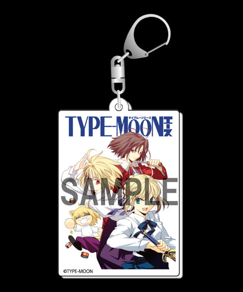 『TYPE-MOONエース』表紙イラスト アクリルキーホルダー〈式&アルクェイド&セイバー〉